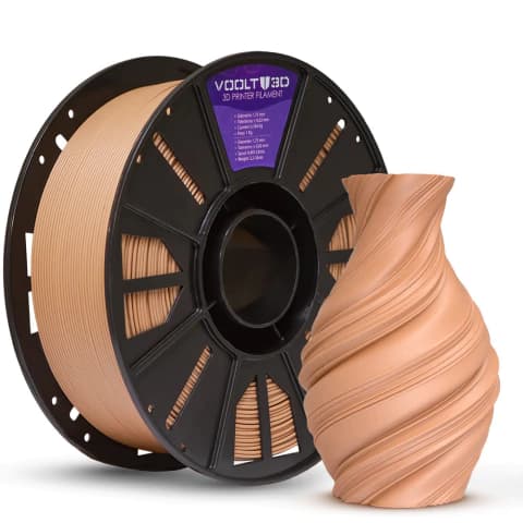 Filamento PLA Marrom Cappuccino Velvet High Speed Premium - 1Kg